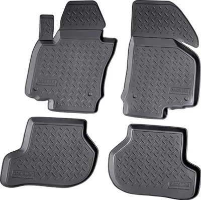 Produktbild von 3D Gummi Fussmatten für SKODA Octavia II | BJ 2004 - 2013 | mit Rand passgenau