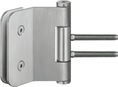 Zdjęcie produktu dla Zawias do drzwi szklanych VG 3990, SCH 27-44, szkło 8-10 mm, prawy, zawias ø 18 mm, stal nierdzewna