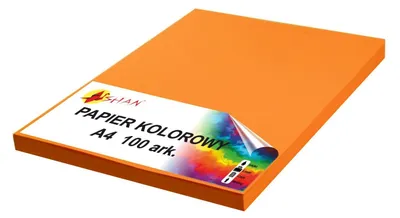 Image de Papier couleur A4 120g orange foncé 100 feuilles