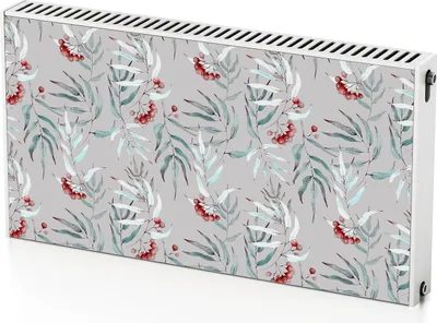 Produktbild von Fruchtblätter – Magnetische Heizkörperabdeckung – 110x60 cm – Magnet Heizkörperabdeckung – 3D Würfel – Heizkörperverkleidung – Magnetische Wandverkleidung – Wetterfest