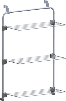 A three-tiered hanging drying rack.