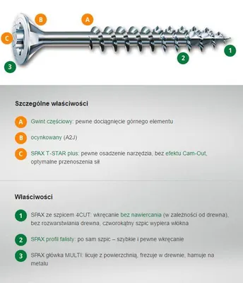 Immagine prodotto di SPAX® 0191010400403 SPAX® Universalschrauben T20 Senkkopf WIROX 0191010400403 4 mm x 40 mm, 200 St.