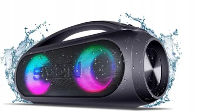 Produktbild von Sven Tragbare Boombox Party Lautsprecher 40W Bluetooth, Usb, Fm, Ipx5, Led