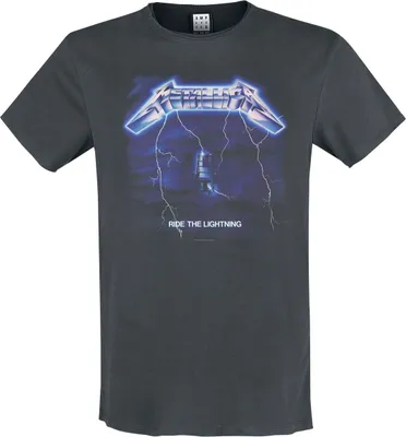 Produktbild von Amplified T-Shirt Herren Amplified Collection - Ride The Lightning charcoal L