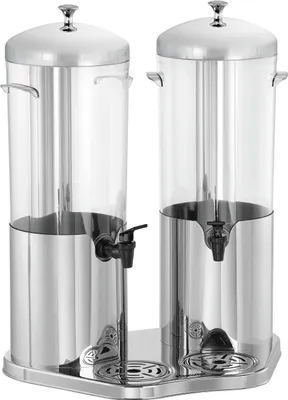 Produktbild von Bartscher Getränke-Dispenser DEW5 Duo, 10 Liter (2 x 5 Liter), Eisröhre, 150997