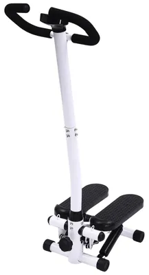 Produktbild von Fitness Stepper - Stepper mit Haltegriff - Mit Widerstandsbändern - Für Cardio-Training und Gewichtsverlust - Heimtrainer für Ganzkörpertraining - Schwarz