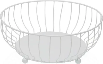 Immagine prodotto di Fruttiera Versa Bianco Metallo Acciaio 27,5 X 11 X 27,5 CM