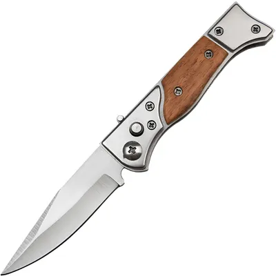 Zdjęcie produktu dla Outdoorowy składany nóż ZE-40766 - Brązowy, idealny do turystyki i wędkowania KP40766