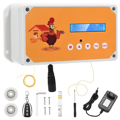 Automatische Hühnerklappe mit Timer, IP65, wasserdicht, für Hühner