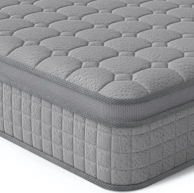 Produktbild von Vesgantti Matratze 30cm höhe 140x200cm H3/4 Ortho 7-Zonen Taschenfederkernmatratze Mittelfest Kaltschaum Orthopädische Federkernmatratze Grau