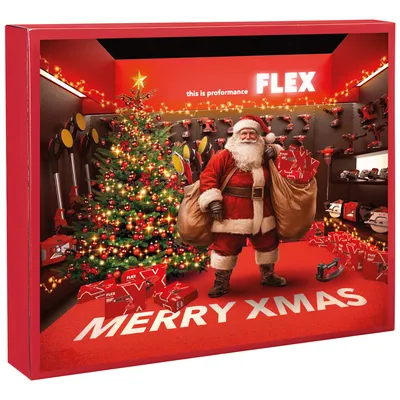 Obrázek produktu pro Adventní kalendář Flex 2025 s akumulátorovým šroubovákem SD 7 + krabička s bity + svítilna