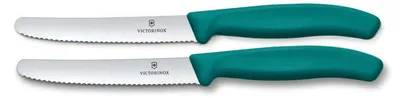 Produktbild von Victorinox Tafelmesser Swiss Classic | 2 Stück | Violett | Swiss Made | scharfe Edelstahlklinge | ideales Frühstücksmesser & Allzweckmesser