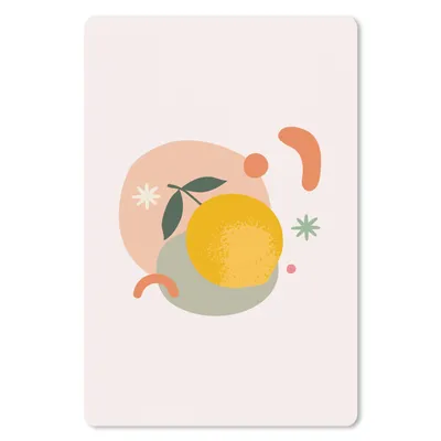 Produktbild von MuchoWow® Mauspad Mousepad Zitrone - Sommer - Farben 40x60 cm - Mousepads - Maus Mat - Pad - Mausunterlage - Schreibtisch Accesoire