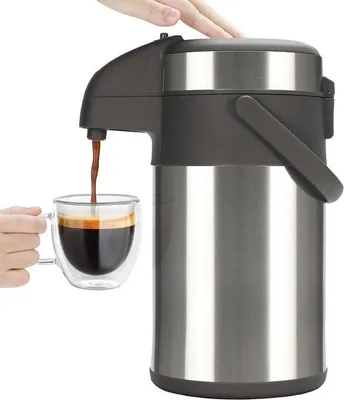 Produktbild von Famanu Thermoskan 3L - Isolierte Pumpkanne aus Edelstahl