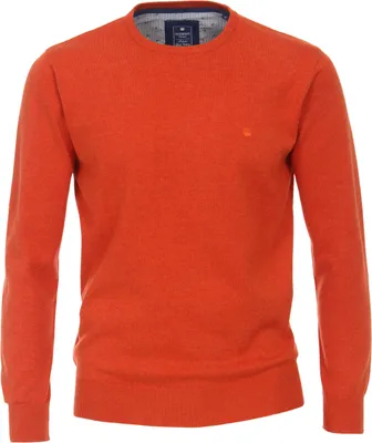 Produktbild von REDMOND Casual Herren Pullover Langarm Rundhals Comfort Orange 3XL