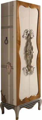 Produktbild von Casa Padrino Luxus Barock Schmuckschrank Creme / Bunt H. 170 cm - Barockstil Möbel