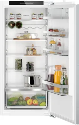 Siemens iQ500 KI41RADC0, Einbau-Kühlschrank, 122.1 x 55.8 cm, Flachscharnier mit Softeinzug, Frontansicht geöffnet