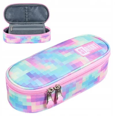Obrázek produktu pro Zpevněná pouzdro na psací potřeby Pastel Pixels s klopou