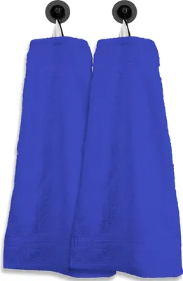 Produktbild von 2 Gästetücher Gästehandtücher royalblau 30x50cm Set Baumwolle Handtücher Frottee
