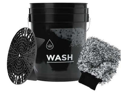 Produktbild von Wascheimer 20 Liter mit Schmutzsieb und Auto-Waschhandschuh