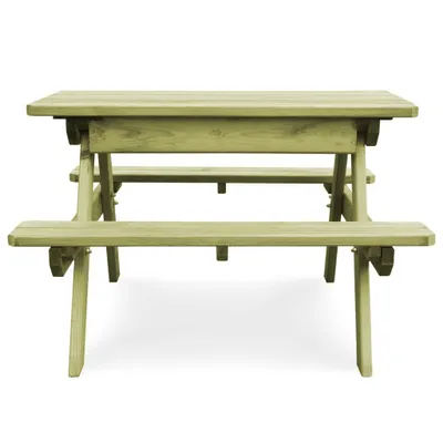 Immagine prodotto di Tavolo da Picnic per Bambini con Panche 90x90x58 cm in Pino