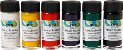 Image de KREUL Peinture marbrée "Magic Marble", set de couleurs de base