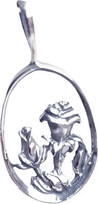 Produktbild von Damen Silber Anhänger Rose aus 925 er Sterling