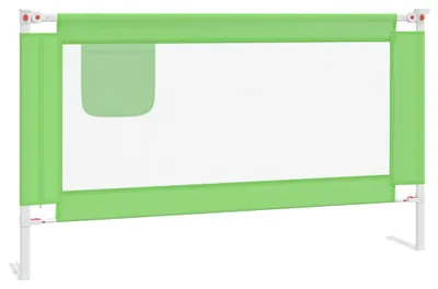 Obrázek produktu pro vidaXL Ochranný rám postele pro batolata zelený 140x25 cm Látka