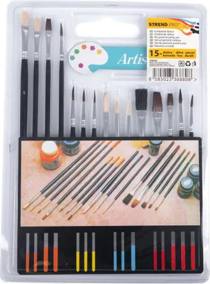 Immagine prodotto di Set di pennelli G0446, artistici, 15 pezzi