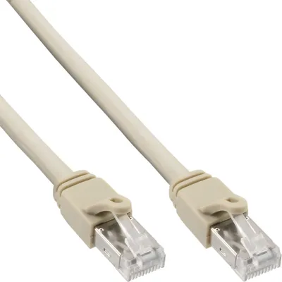 Image de InLine® 76702A Câble patch, S/FTP (PiMf), Cat.6 , 250MHz, PVC, cuivre, gris, 2m