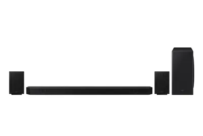 Produktbild von Samsung HW-Q930B, 9.1.4 Kanäle, 540 W, DTS 5.1, DTS-HD Master Audio 5.1, DTS:X, Dolby Atmos, Dolby Digital Plus, Dolby TrueHD, 80 W, 40 W, 40 W