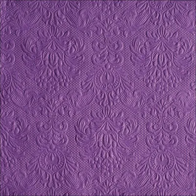 Produktbild von 15 geprägte Servietten Elegance purple 33x33cm