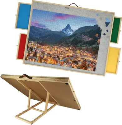 Produktbild von BREND BR-2224 Verstellbare Puzzleplatte mit 4 Schubladen für 1500 Teile