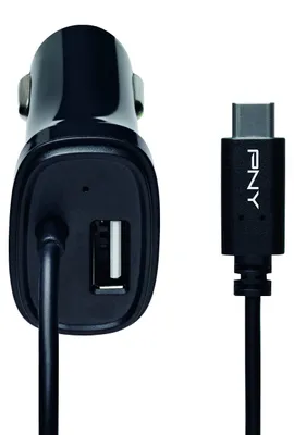USB-C Autoladegerät 20W mit 1,2m Kabel und 2 Ports