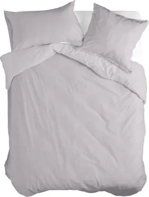 Produktbild von Basic Bettbezug Hellgrau  135 x 200 cm 100% Baumwolle Hergestellt in Europa