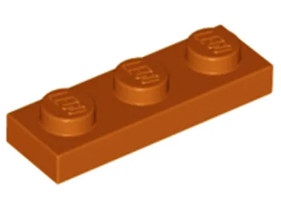 Produktbild von Lego® 1x3 Platte 3623 - 1 Stück Dunkles Orange