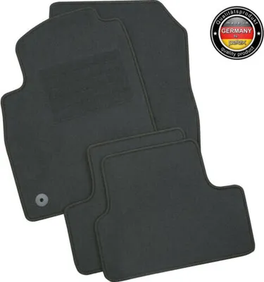 Produktbild von für Skoda Fabia III ab 11/2014-08/2021 / Fabia III Kombi ab 01/2015-08/2021 Passform Fußmatten PETEX Autoteppich 4-teilig Rex graphit