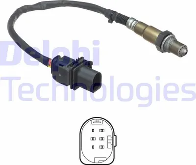 Produktbild von DELPHI Lambdasonde für OPEL Mokka / Mokka X (J13) vor-Kat Beheizt 400mm ES21306-12B1