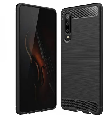 Produktbild von Carbon Shield TPU Hülle für Huawei P30 - Schwarz KP9455