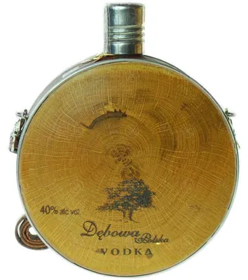 Produktbild von Debowa Vodka Jägerflasche mit Lederband 40% Vol. 0,7l