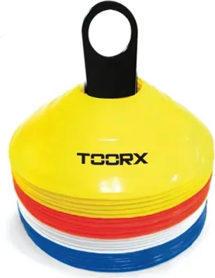 Image de Toorx Fitness Cônes d'agilité Ensemble de 24 pièces - avec support