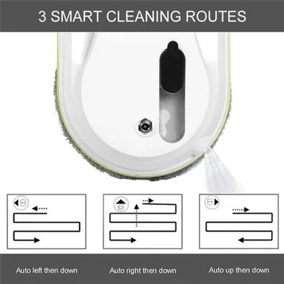Image de Robot de nettoyage des vitres 3800 Pa - Nettoyeur de vitres électrique - Avec réservoir d'eau et microfibre