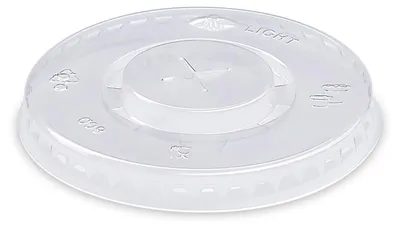 Produktbild von 1000x Deckel mit Kreuzschlitz für Pappbecher mit Ø 80mm aus rPET