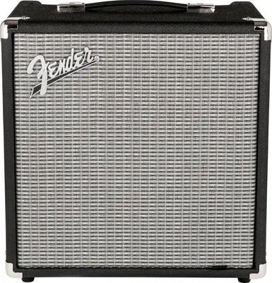 Produktbild von Fender Rumble 25, 1.0 Kanäle, 25 W, 8 Ohm, Kabelgebunden, 6,3 mm, Schwarz, Silber