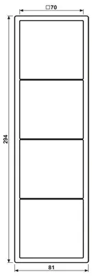Image de Jung Cadre quadruple LS984SWM (LS984SWM)