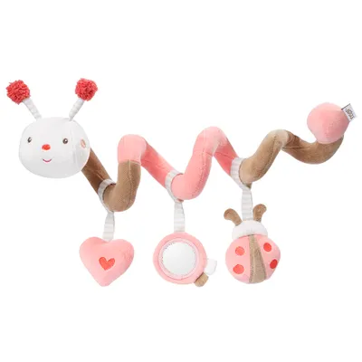 Produktbild von Fehn Activity Spirale Biene Kinderwagen Spielzeug zum Fühlen Greifen Accessoires ;5-Teiliges-Set