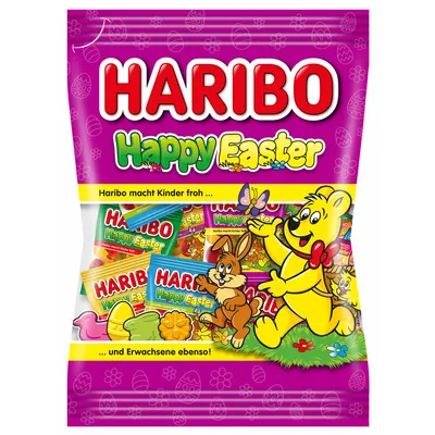 Verpackungsbild Haribo Happy Easter Minibeutel 250g