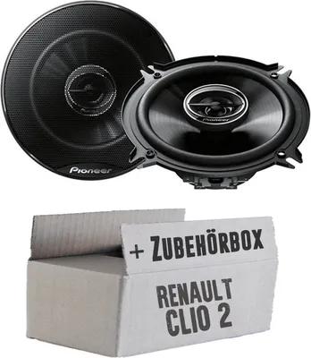 Produktbild von Pioneer TS-G1320F - 13cm 2-Wege Koax Lautsprecher - Einbauset passend für Renault Clio 2 Front Heck - justSOUND