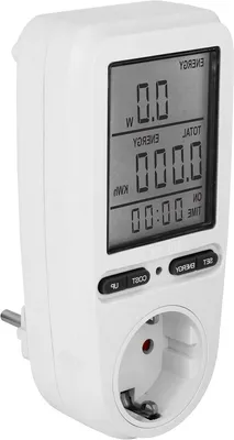 Immagine prodotto di Misuratore di consumo energetico - Misuratore dei costi energetici - Risparmio energetico - Misurazioni precise - 16A max - Bianco