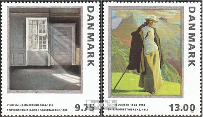 Produktbild von Briefmarken Dänemark 1997 Mi 1164-1165 (kompl.Ausg.) gestempelt Gemälde X